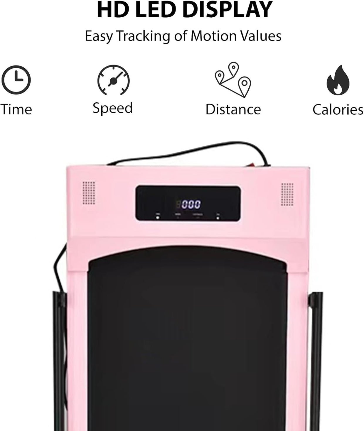 Holywarm 2 - in - 1 Under Desk Treadmill 12km/h Portable LCD Bluetooth Speaker - Kwikley