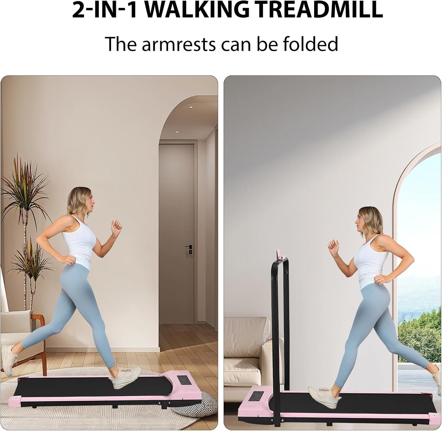 Holywarm 2 - in - 1 Under Desk Treadmill 12km/h Portable LCD Bluetooth Speaker - Kwikley