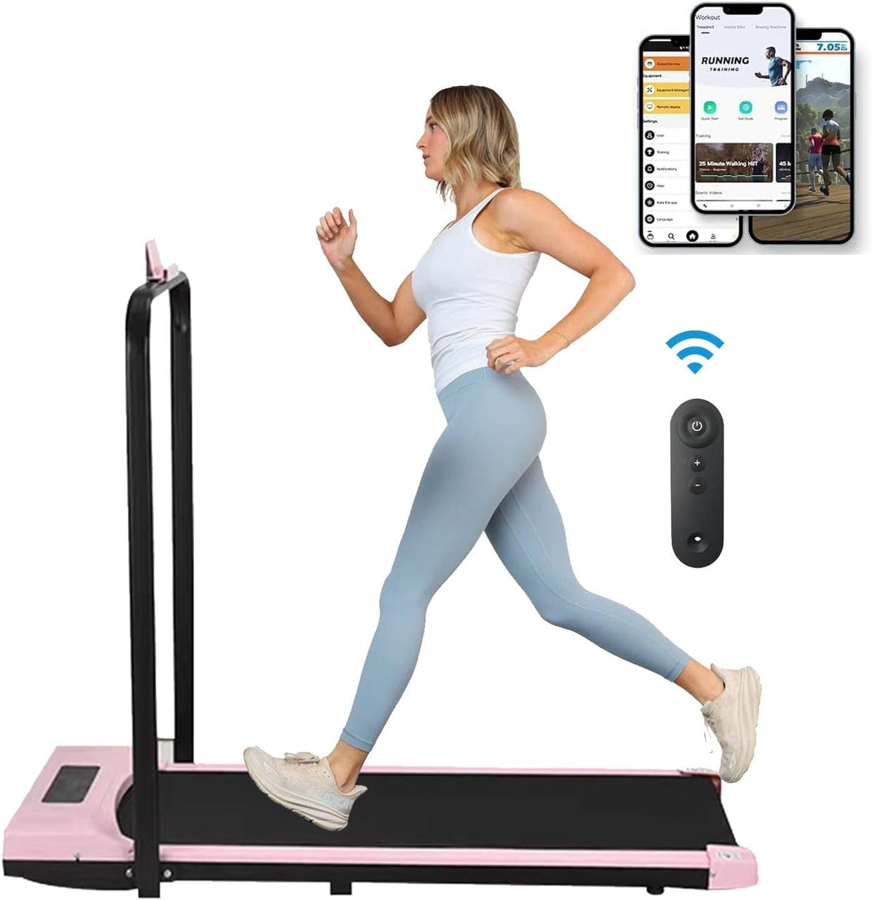 Holywarm 2 - in - 1 Under Desk Treadmill 12km/h Portable LCD Bluetooth Speaker - Kwikley