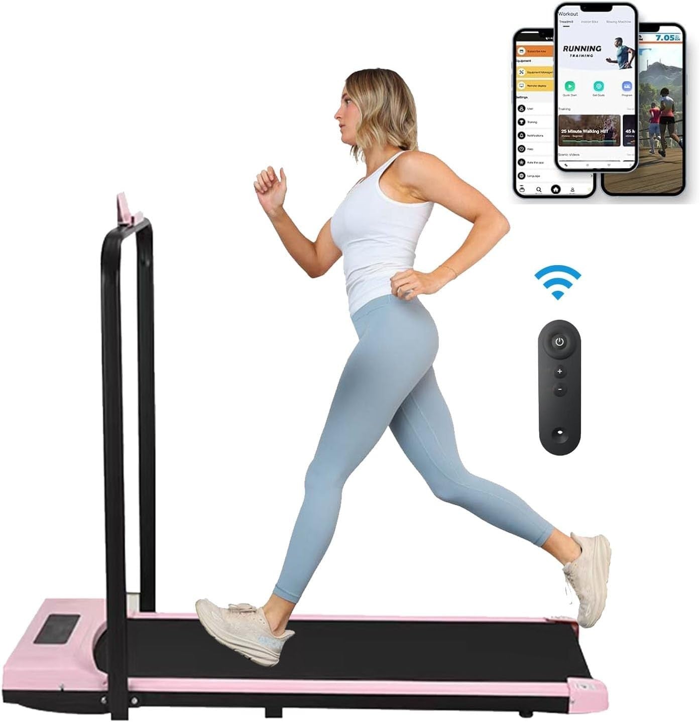 Holywarm 2 - in - 1 Under Desk Treadmill 12km/h Portable LCD Bluetooth Speaker - Kwikley