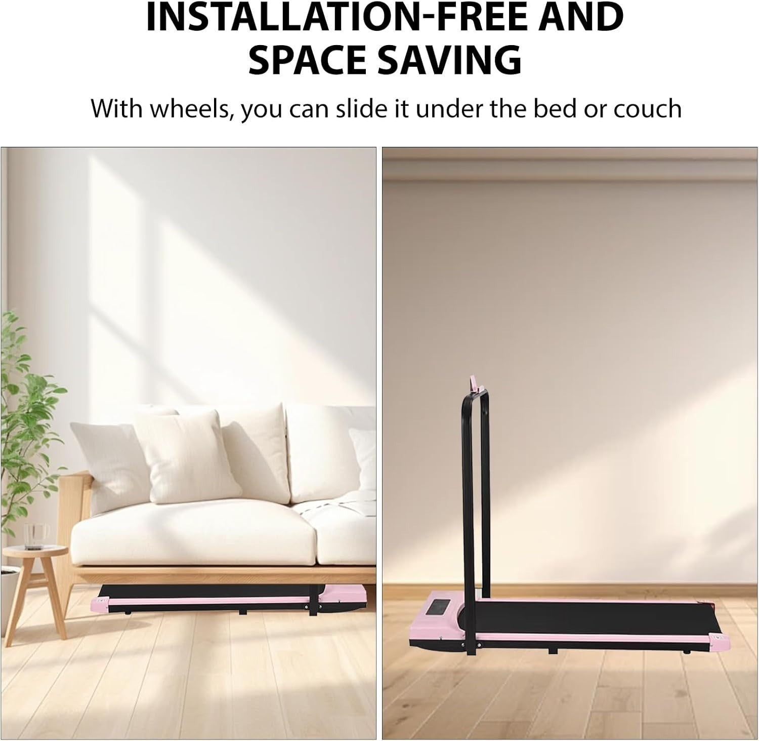 Holywarm 2 - in - 1 Under Desk Treadmill 12km/h Portable LCD Bluetooth Speaker - Kwikley