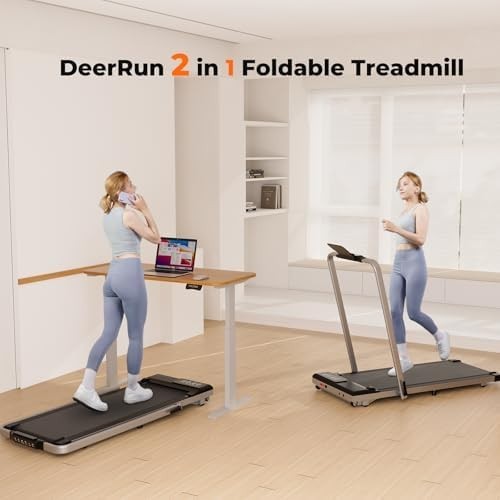 Home Folding Treadmill 12KPH with App, Walking Running & Smart Features - Kwikley