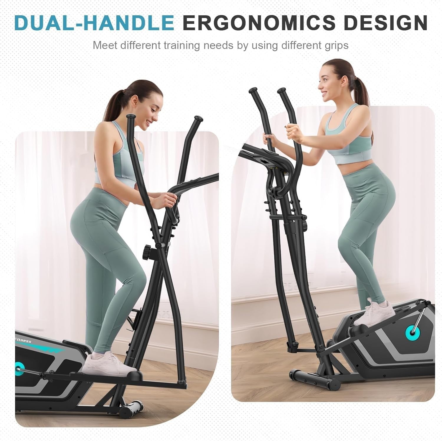 Home Gym 3 - in - 1 Elliptical Cross Trainer 16 - Level Magnetic Resistance - Kwikley