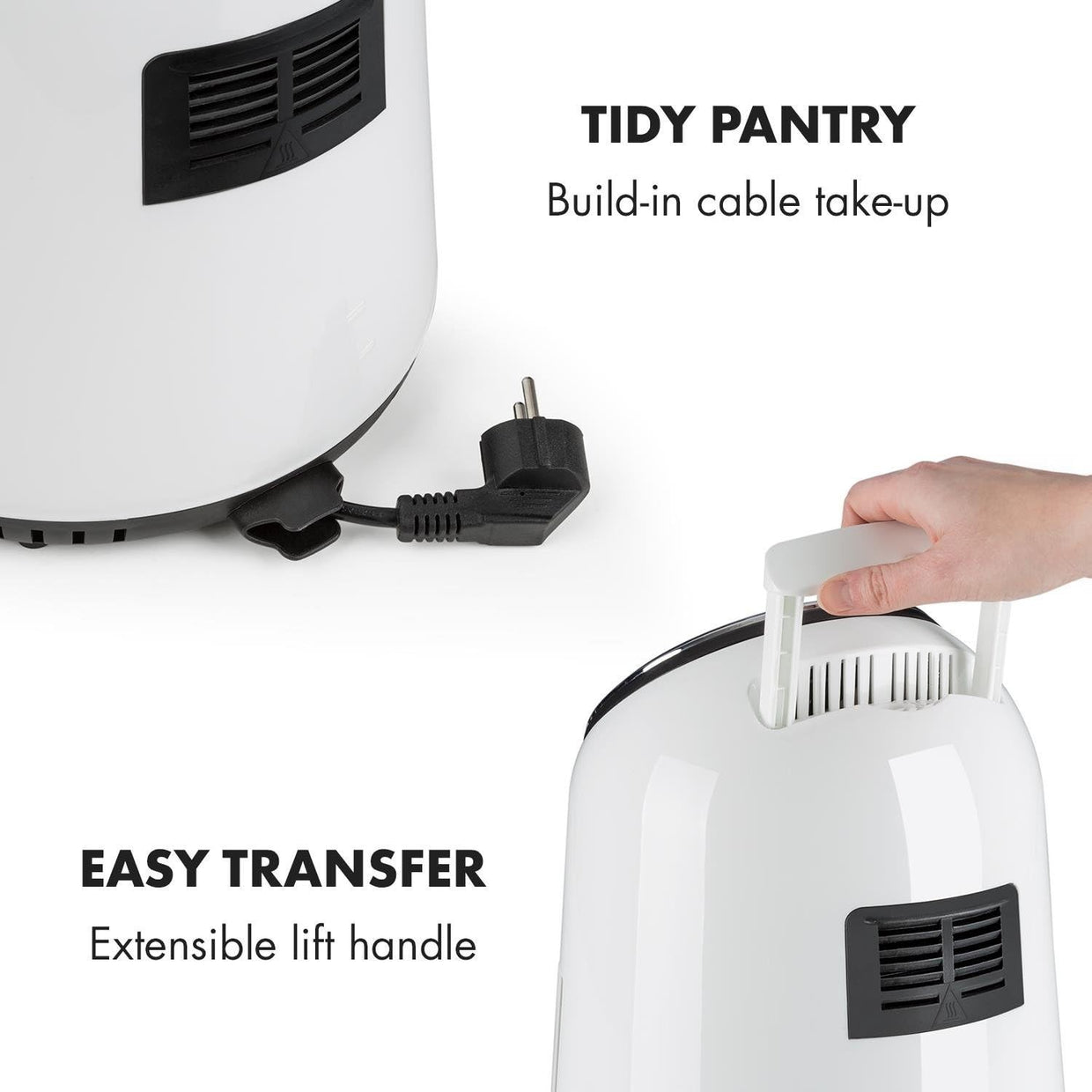 Hot Air Fryer 2.5L 1300W Fat Free Cooking 8 Programs Digital - Kwikley
