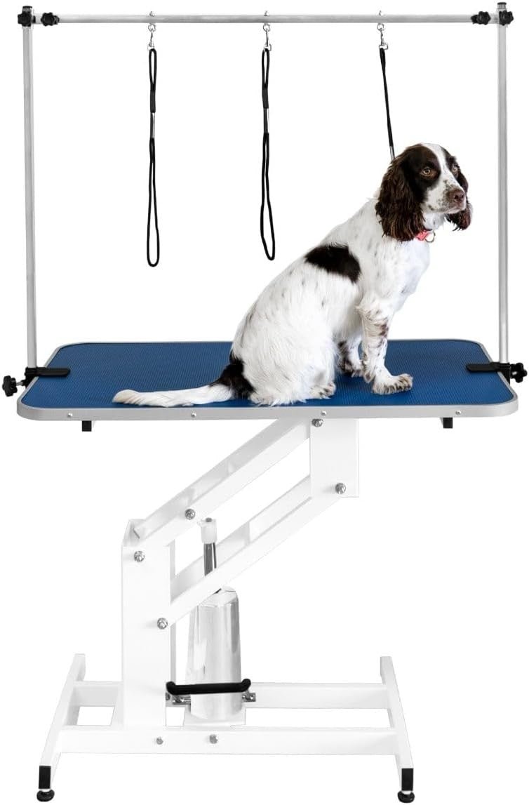 Hydraulic Dog Grooming Table Height Adjustable Heavy Duty 180kg Lift - Kwikley