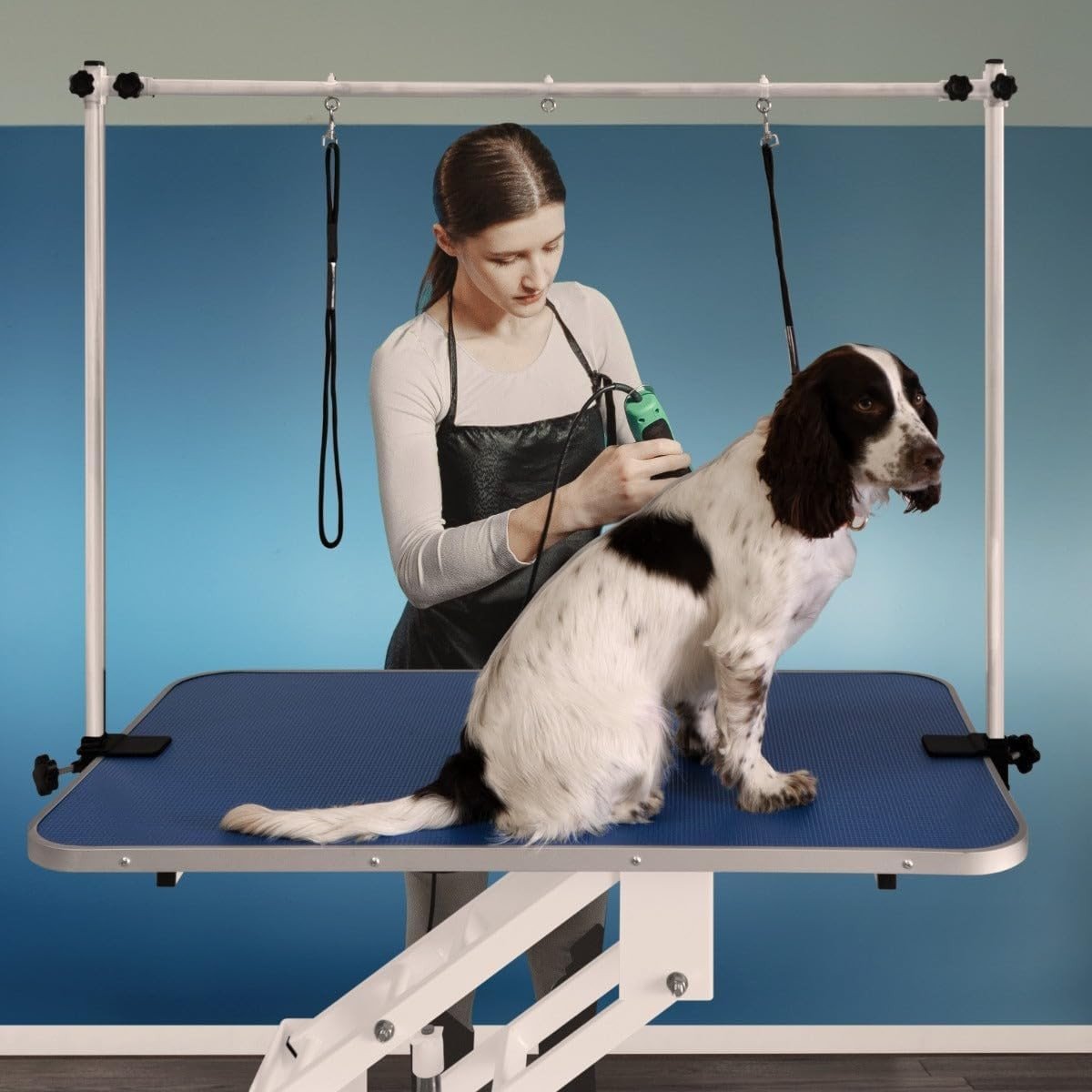 Hydraulic Dog Grooming Table Height Adjustable Heavy Duty 180kg Lift - Kwikley