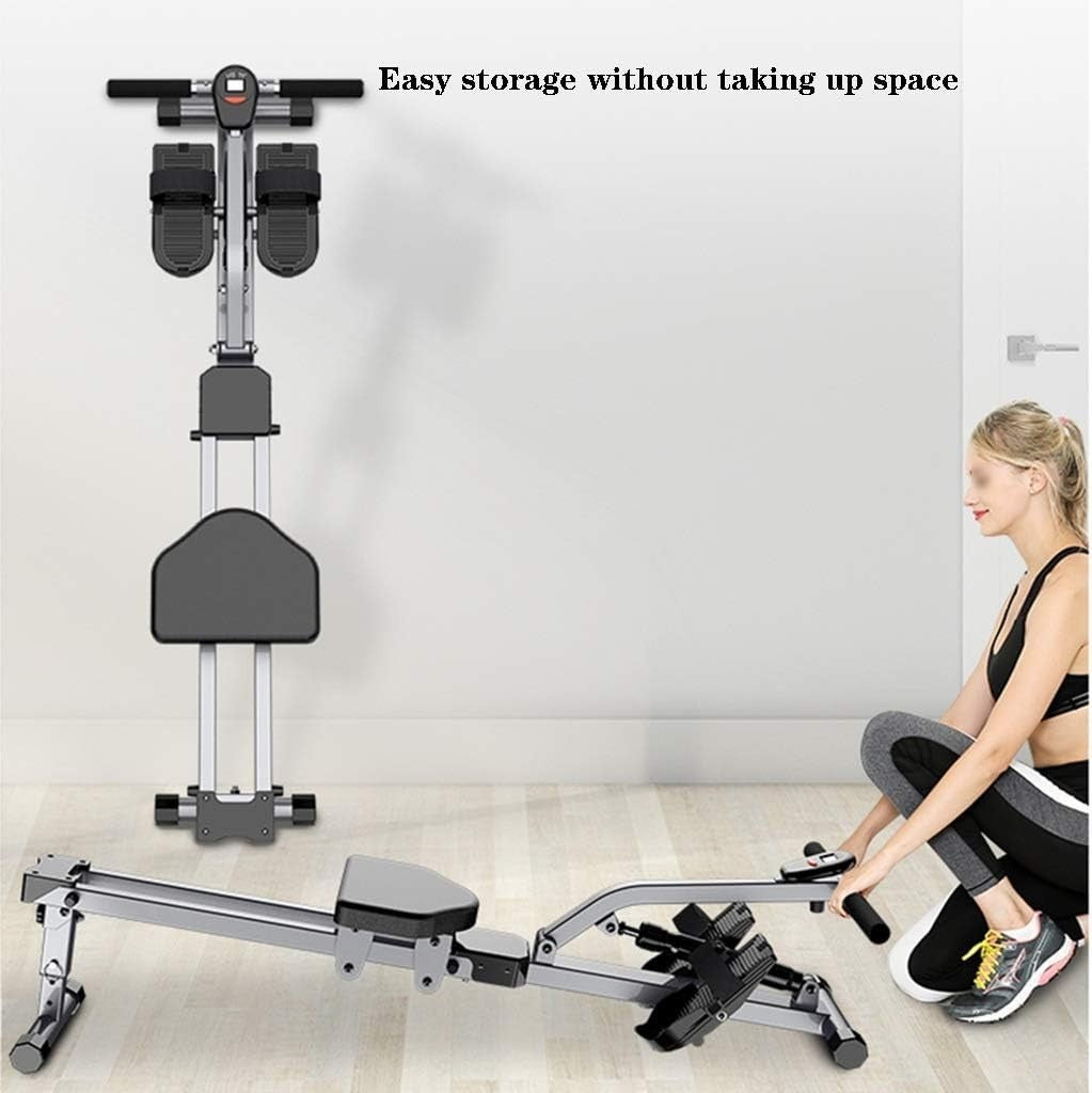 Hydraulic Rowing Machine 12 - Level Resistance Quiet Foldable Home Rower 150KG - Kwikley