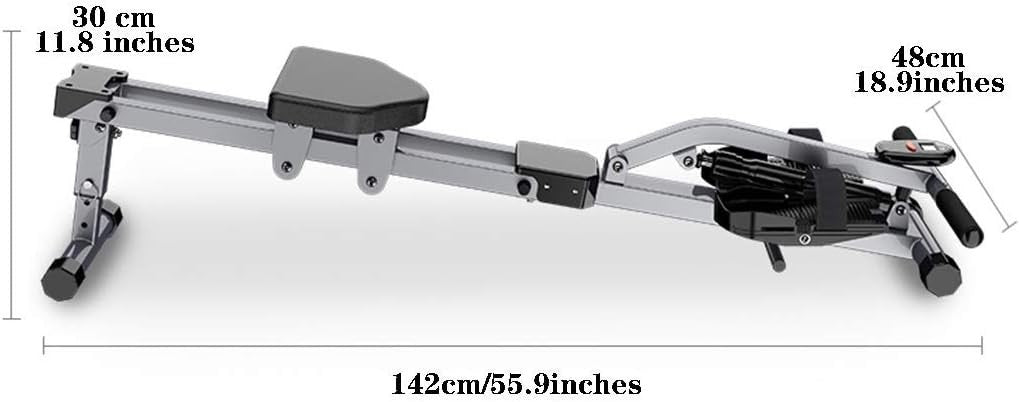 Hydraulic Rowing Machine 12 - Level Resistance Quiet Foldable Home Rower 150KG - Kwikley