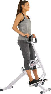 Hydraulic Squat Rowing Machine 12-Level Resistance Total Body Trainer LCD Home - Kwikley