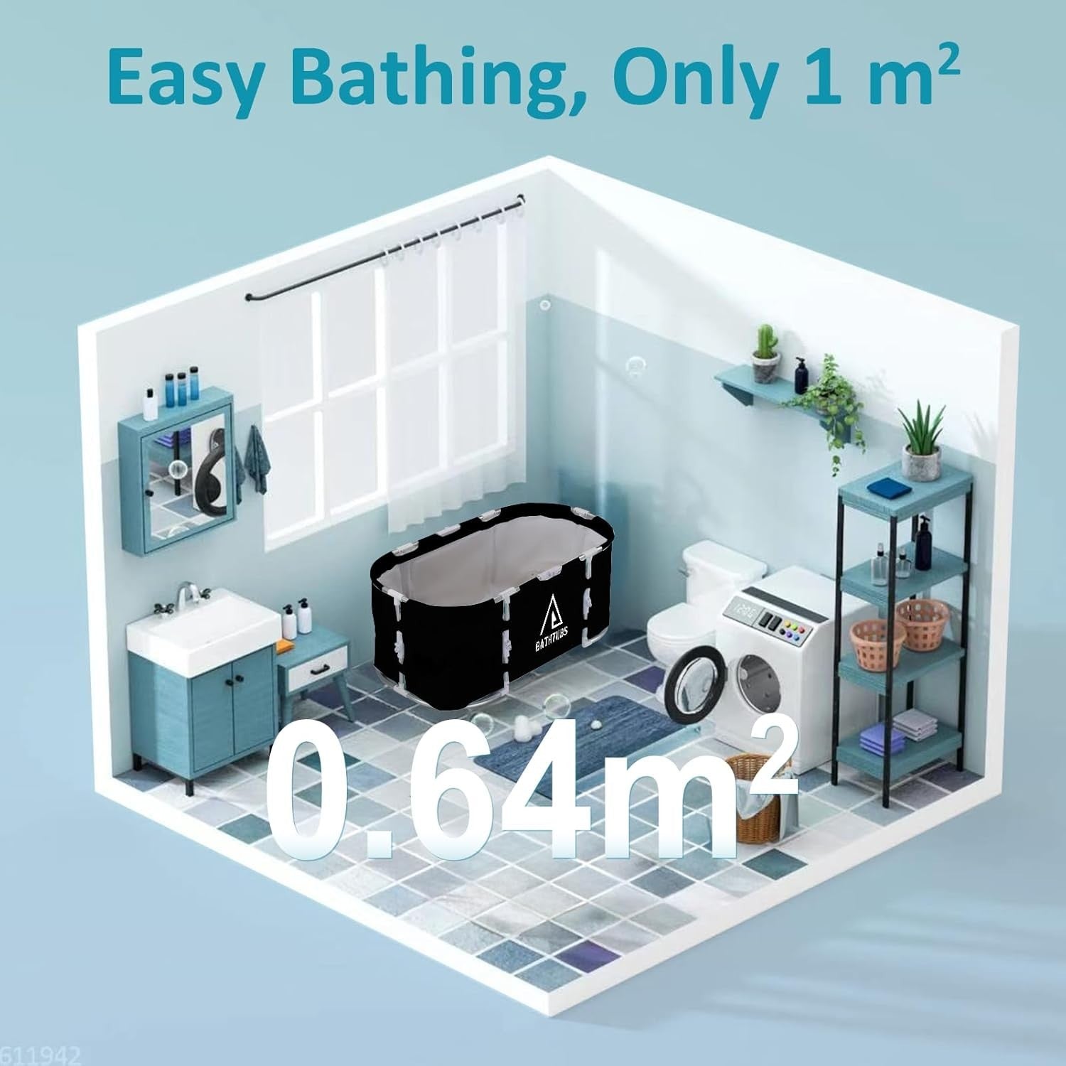 Ice Bath Tub for Athletes | Portable Foldable Hot & Cold Plunge Spa Tub - Kwikley