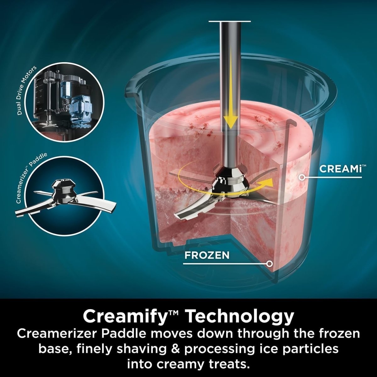 Ice Cream Maker Machine 7 Programs 2L Frozen Desserts With Extra Tubs - Kwikley