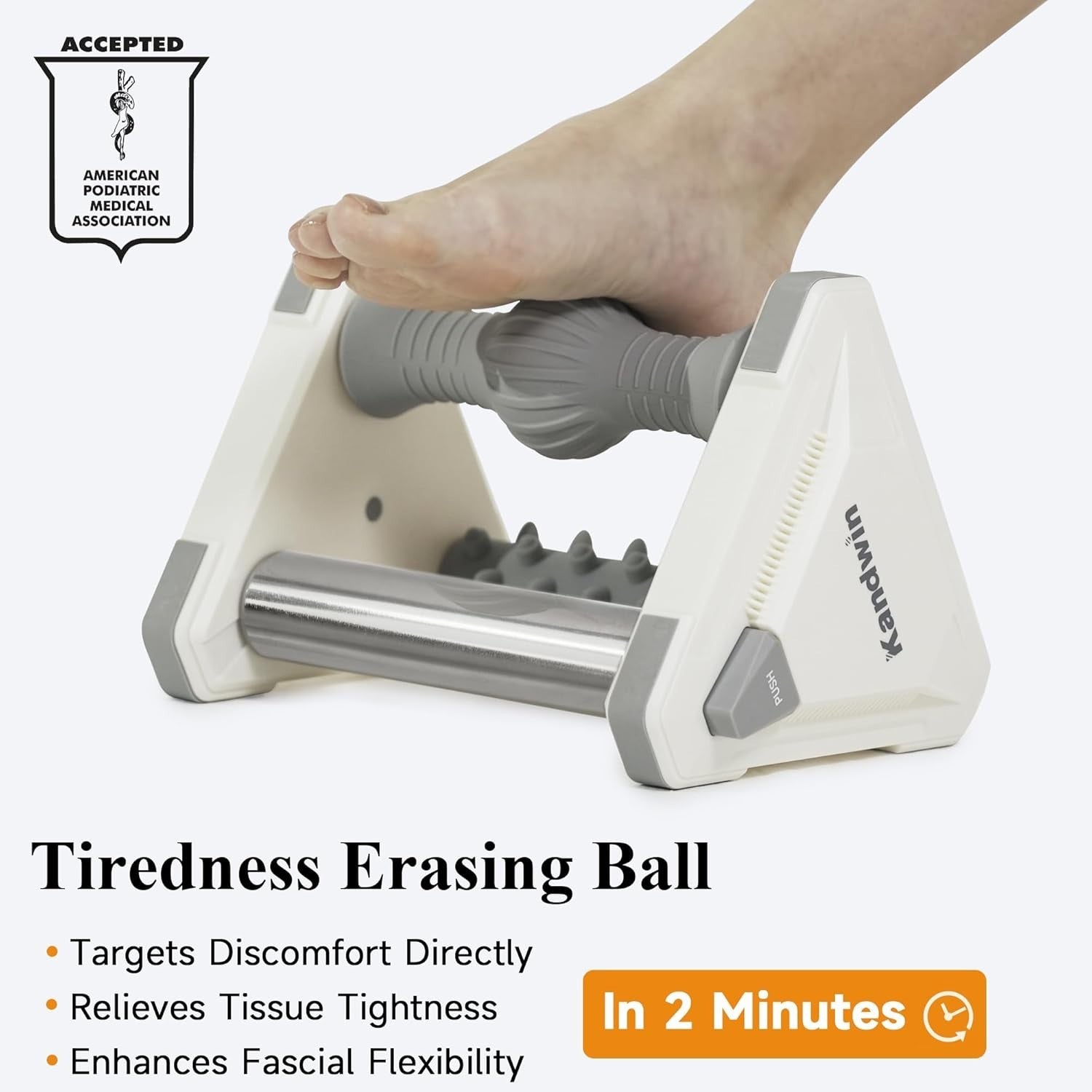 Ice Therapy Foot Massager for Plantar Fasciitis, Pain Relief & Circulation - Kwikley