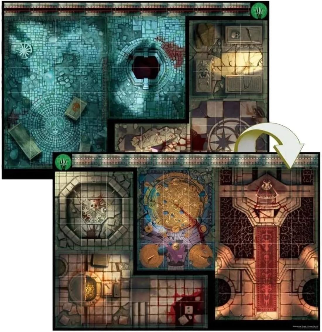 Immersive Fantasy Board Game Set – Cursed City Adventure Miniature Kit - Kwikley