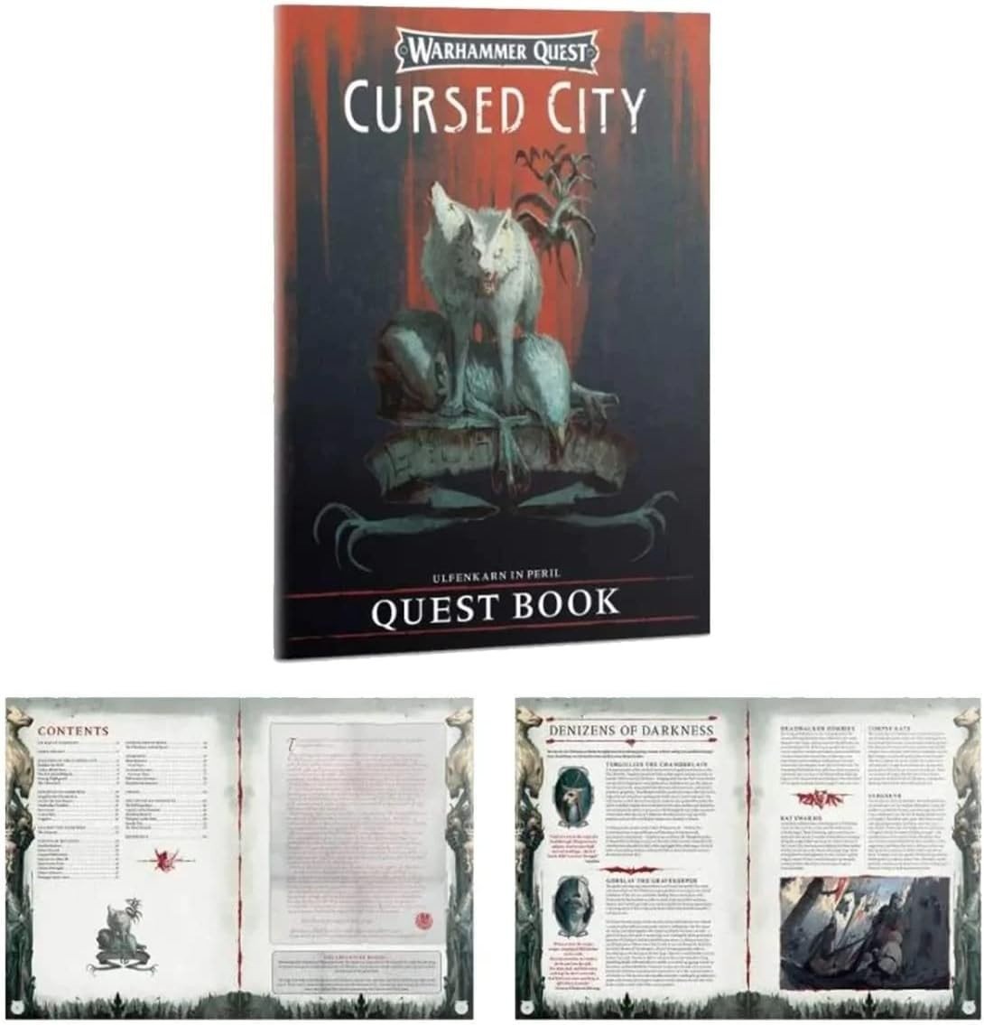 Immersive Fantasy Board Game Set – Cursed City Adventure Miniature Kit - Kwikley