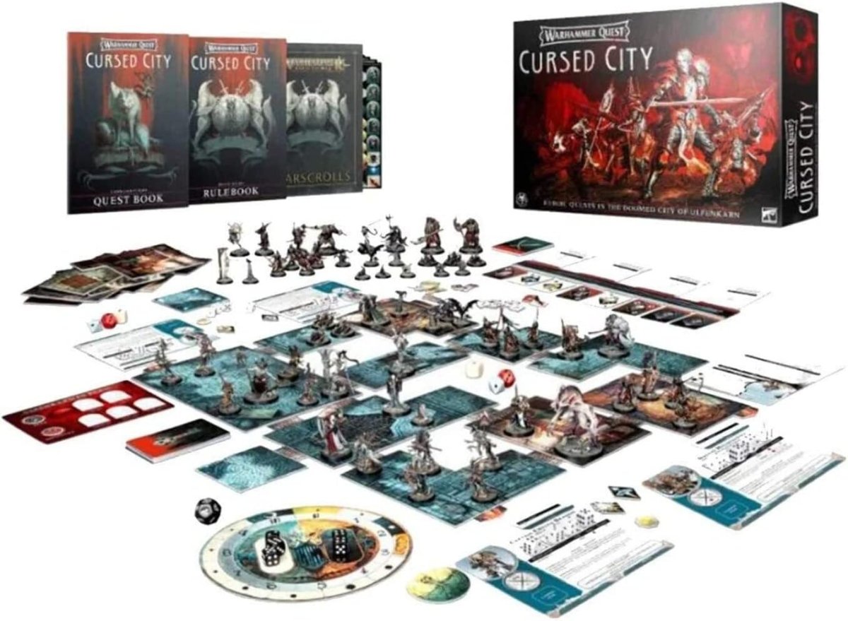 Immersive Fantasy Board Game Set – Cursed City Adventure Miniature Kit - Kwikley