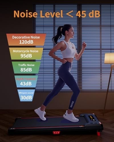 Incline Walking Pad Treadmill 330lb Capacity 2.5HP Under Desk Portable - Kwikley