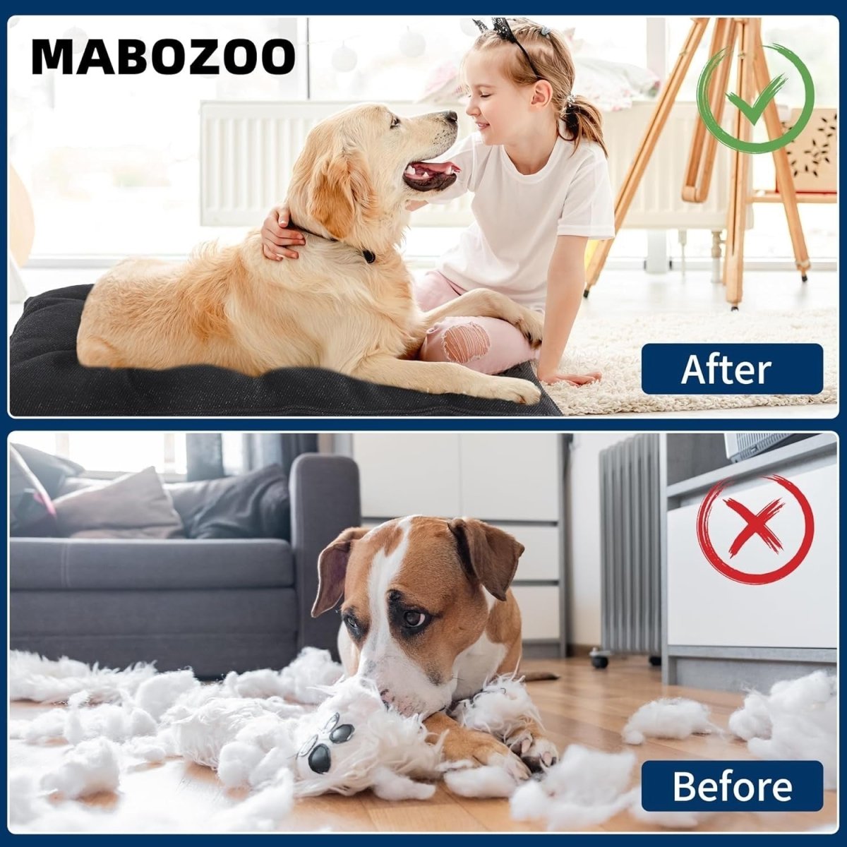 Indestructible Dog Bed XL Chew Proof Crate Pad 28x41in - Kwikley