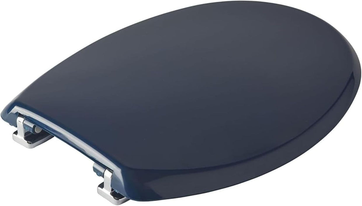 Indigo Blue Toilet Seat | Ultra - Fix, Thermoplastic, Adjustable Hinges - Kwikley