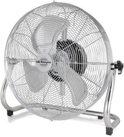 Industrial Floor Fan 45cm 3Speed 120W Oscillating Air Circulator Adjustable Tilt - Kwikley