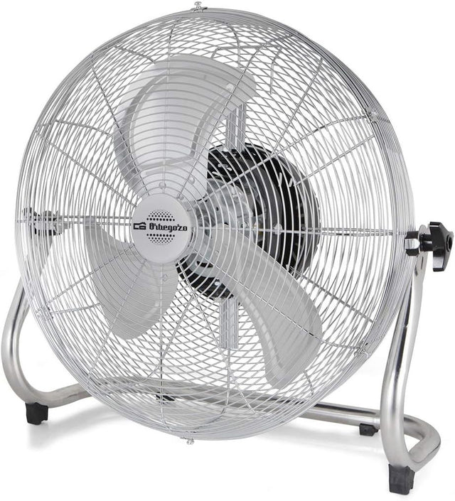 Industrial Floor Fan 45cm 3Speed 120W Oscillating Air Circulator Adjustable Tilt