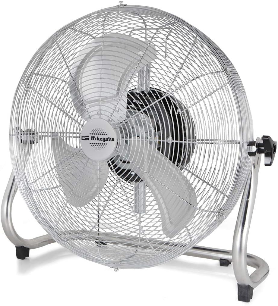 Industrial Floor Fan 45cm 3Speed 120W Oscillating Air Circulator Adjustable Tilt - Kwikley