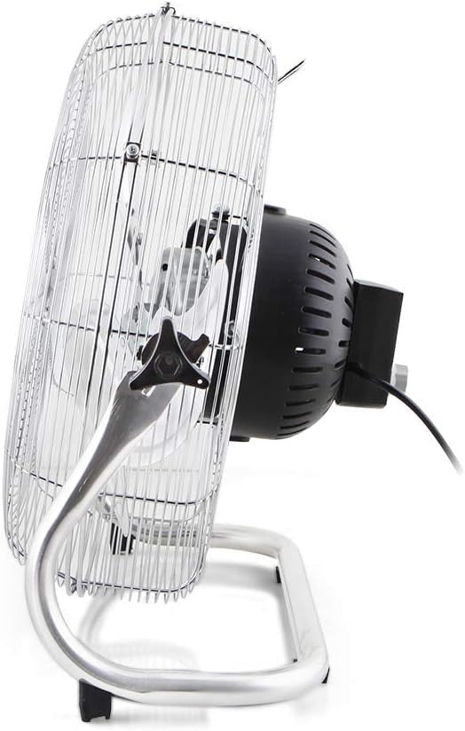 Industrial Floor Fan 45cm 3Speed 120W Oscillating Air Circulator Adjustable Tilt - Kwikley