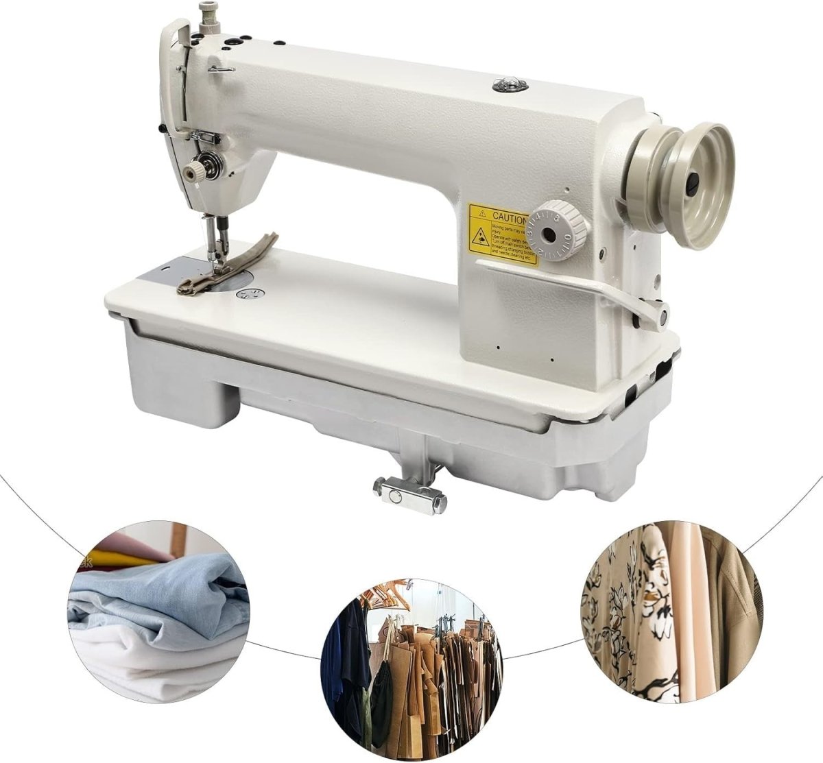 Industrial Heavy Duty Sewing Machine Straight Stitch Clothes Shoes Bags - Kwikley