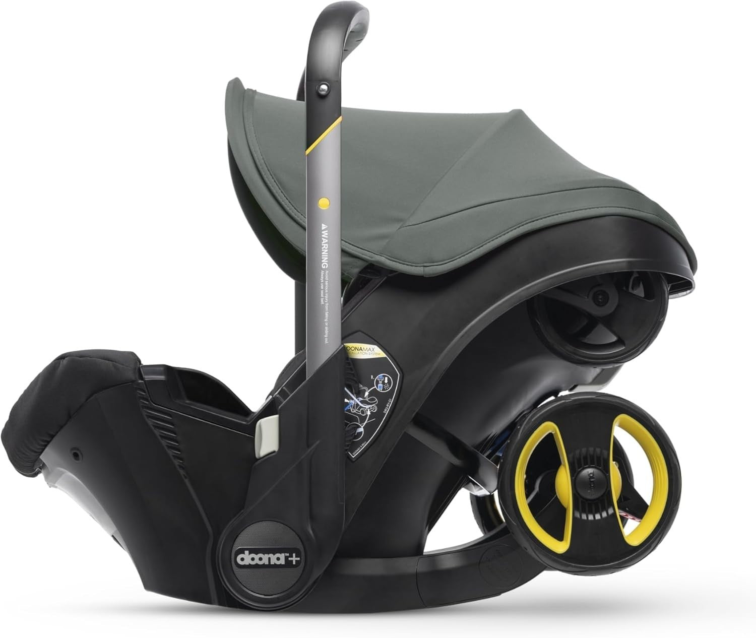 Infant Car Seat Stroller Combo 0+ Convertible Pram Rear Facing Green - Kwikley