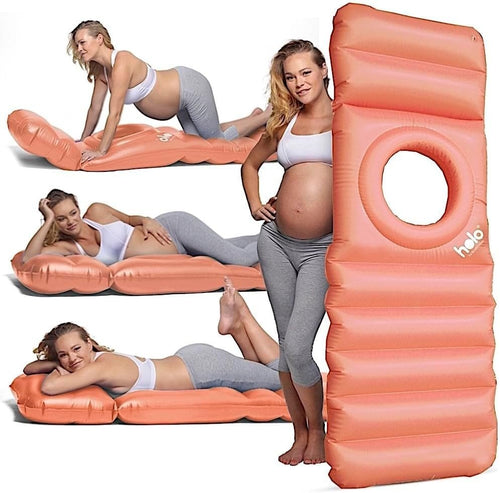 Inflatable Pregnancy Pillow With Belly Hole Portable Maternity Support Bed - Kwikley