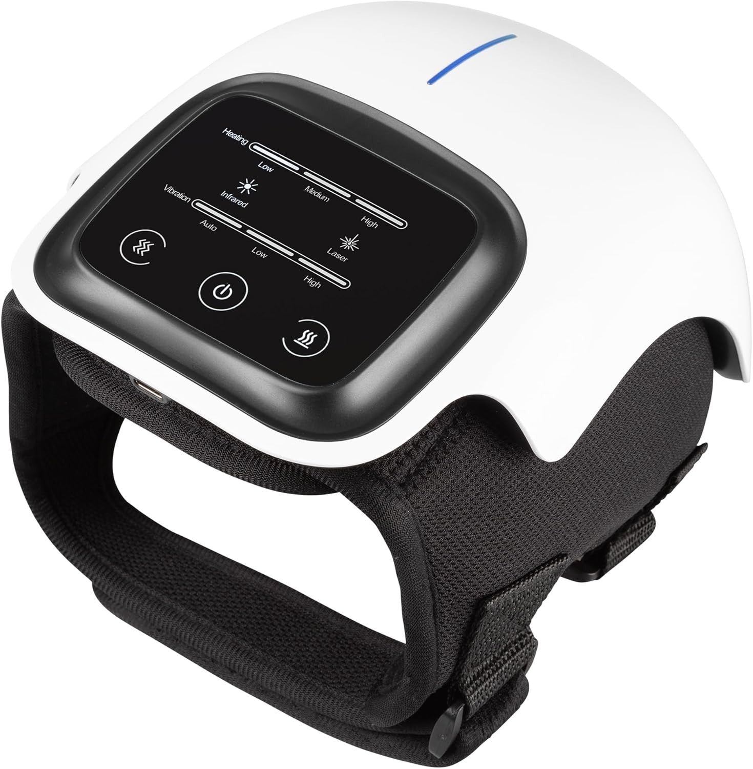 Infrared Knee Massager Pain Relief Heat Vibration Cordless Laser Therapy - Kwikley