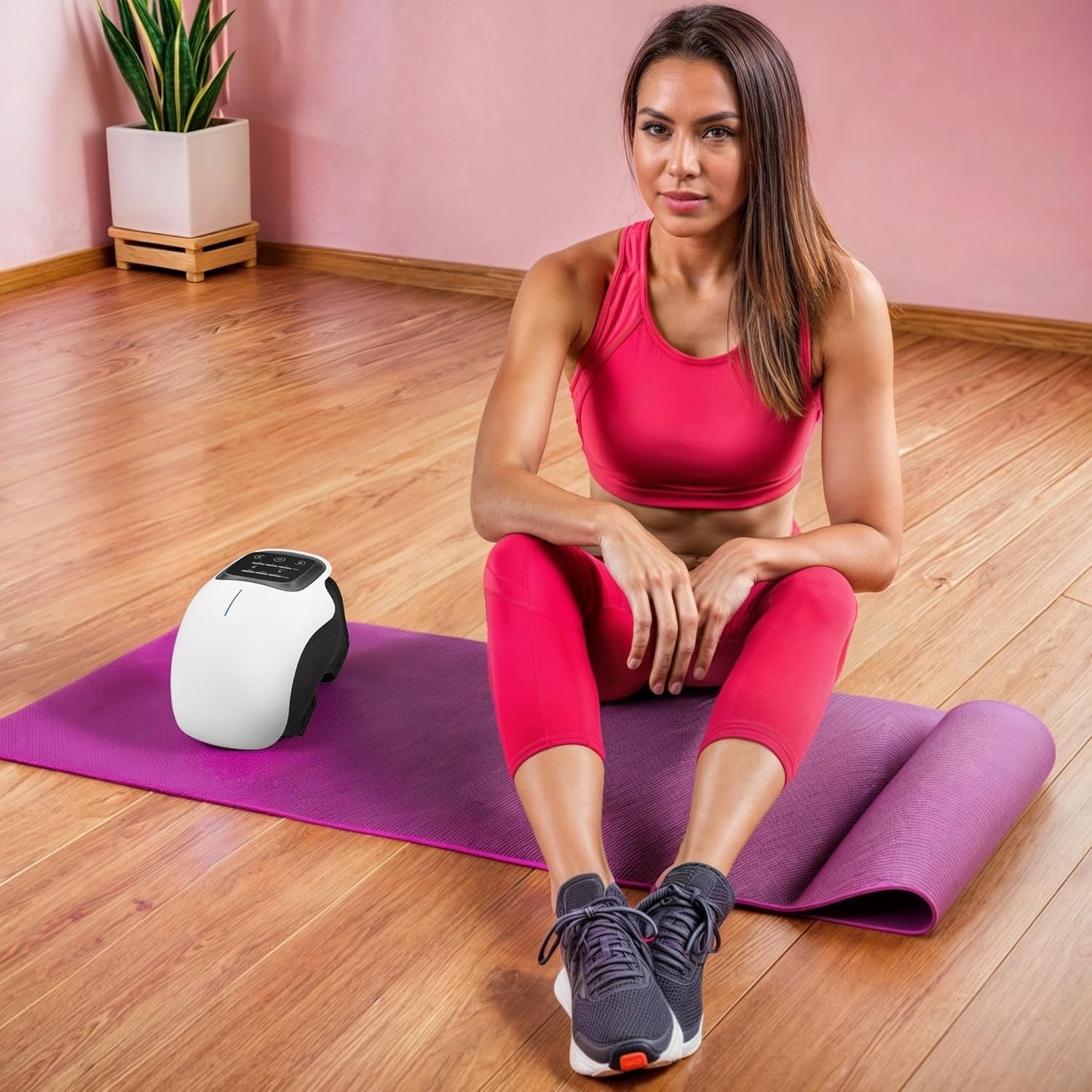 Infrared Knee Massager Pain Relief Heat Vibration Cordless Laser Therapy - Kwikley