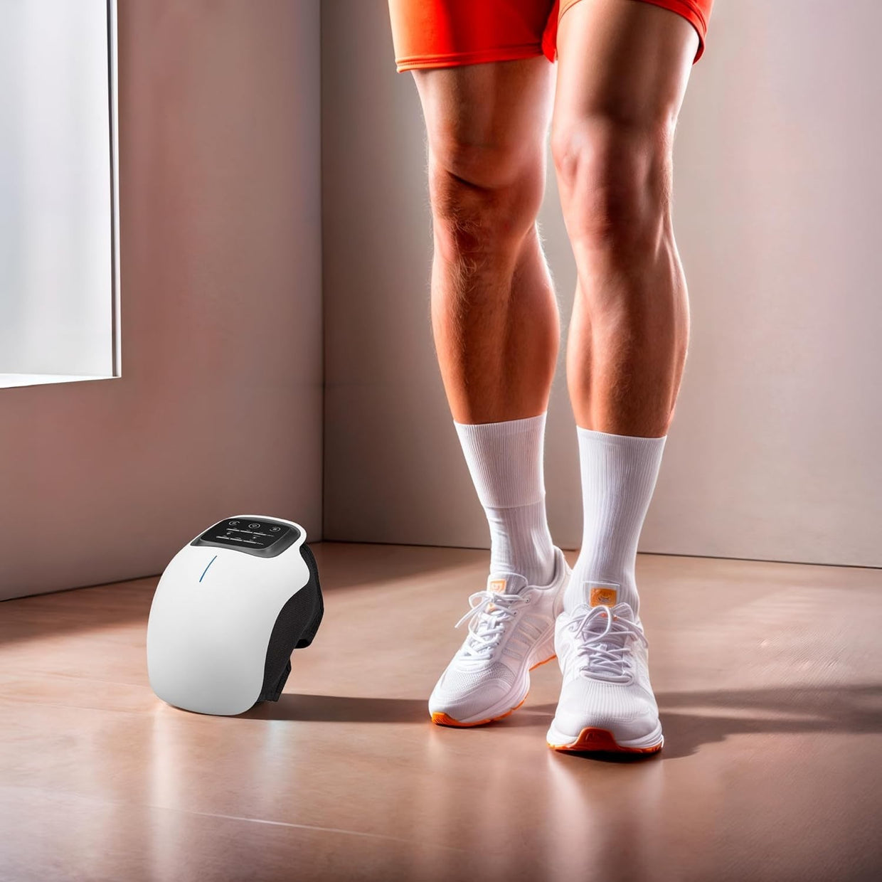 Infrared Knee Massager Pain Relief Heat Vibration Cordless Laser Therapy - Kwikley