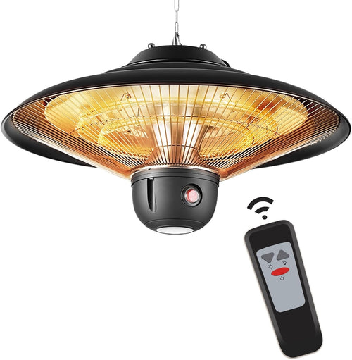 Infrared Patio Heater 2000W Fast Heating Quiet Outdoor Indoor Use - Kwikley