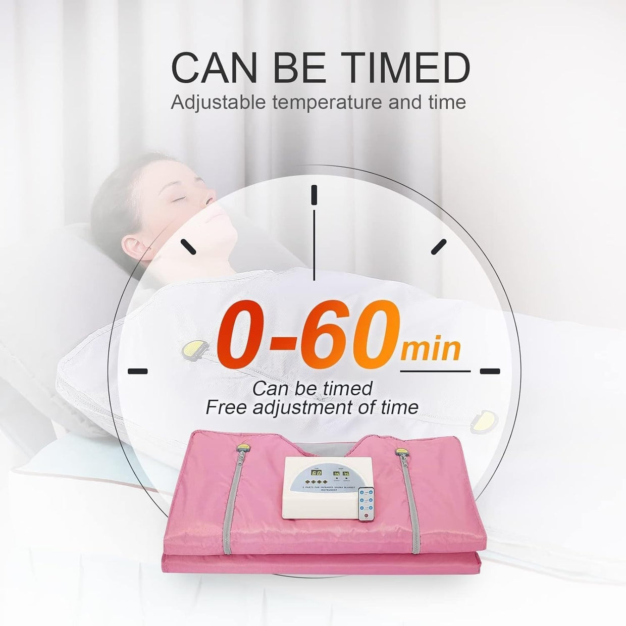 Infrared Sauna Blanket 2 - Zone Portable w/ Timer Control – Home Detox & Relax - Kwikley