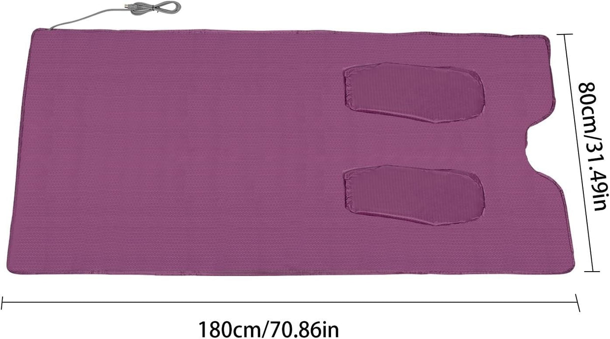 Infrared Sauna Blanket 650W Full Body Detox Wrap w/ Remote & Auto Shut - Off - Kwikley