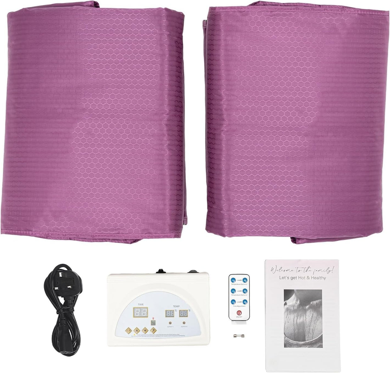 Infrared Sauna Blanket 650W Full Body Detox Wrap w/ Remote & Auto Shut - Off - Kwikley