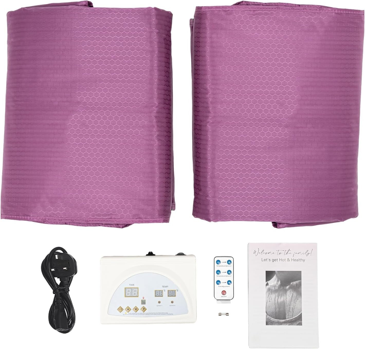 Infrared Sauna Blanket 650W Full Body Detox Wrap w/ Remote & Auto Shut - Off - Kwikley