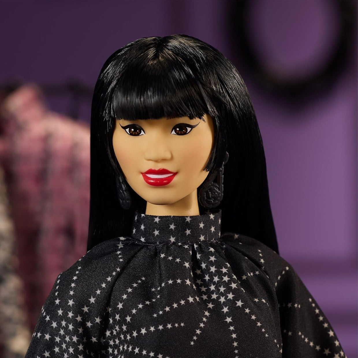 Inspirational Fashion Designer Collector Doll Boho Black Dress Outfit - Kwikley