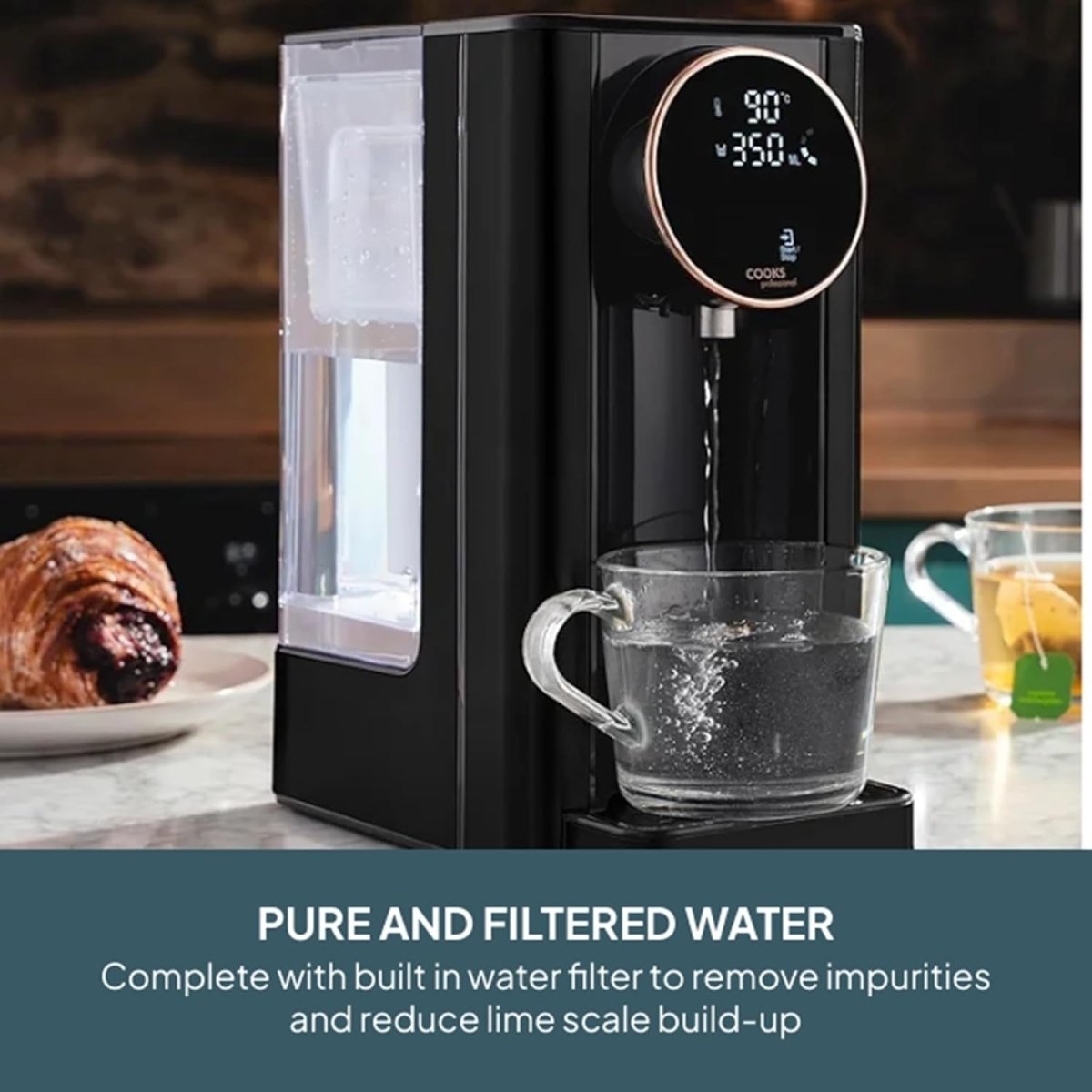 Instant Hot Water Dispenser 2600W 2.7L | Digital Touch Fast Boil - Kwikley