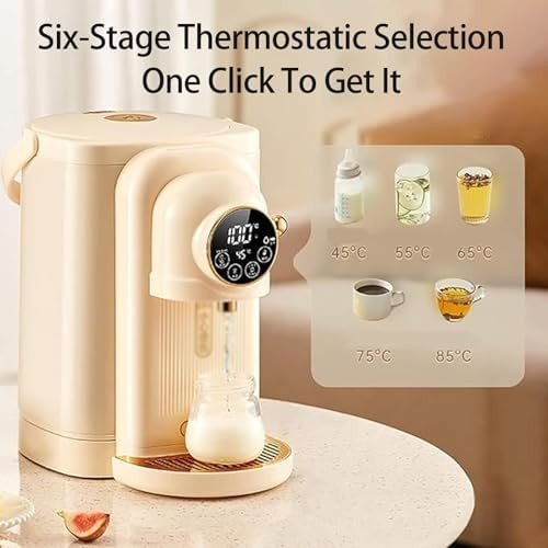 Instant Hot Water Dispenser 3.8L Touch Control 6 Temp Settings Overheat Safe - Kwikley