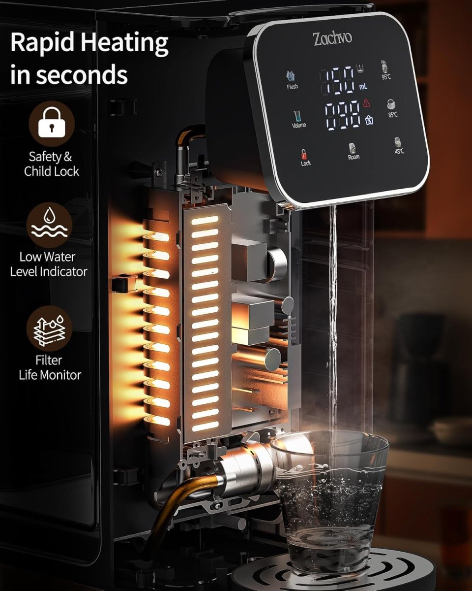 Instant Hot Water Dispenser 4L | 2200W Fast Heat Filtered Touch Control - Kwikley