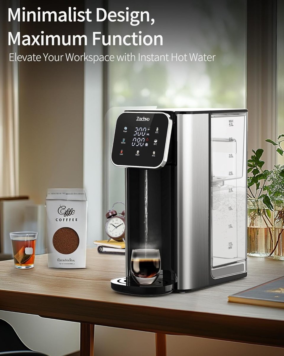 Instant Hot Water Dispenser 4L | 2200W Fast Heat Filtered Touch Control - Kwikley