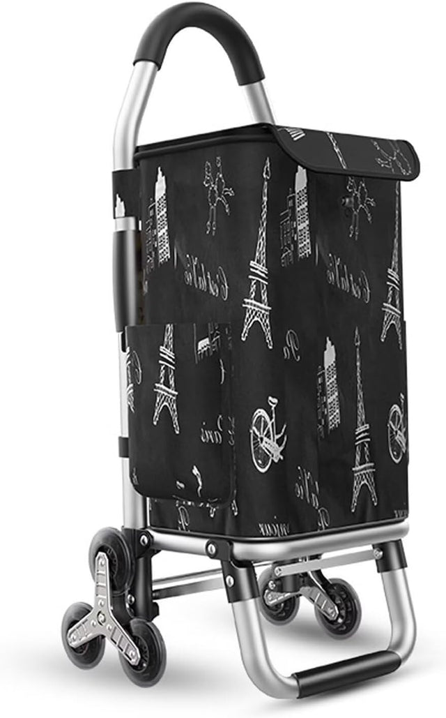 Insulated 36L Stair Climber Shopping Cart 6-Wheel Lightweight Aluminium Trolley