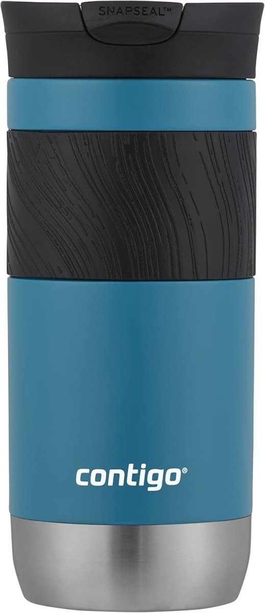 Insulated Travel Mug 470ml Juniper Blue Leakproof Coffee Cup - Kwikley