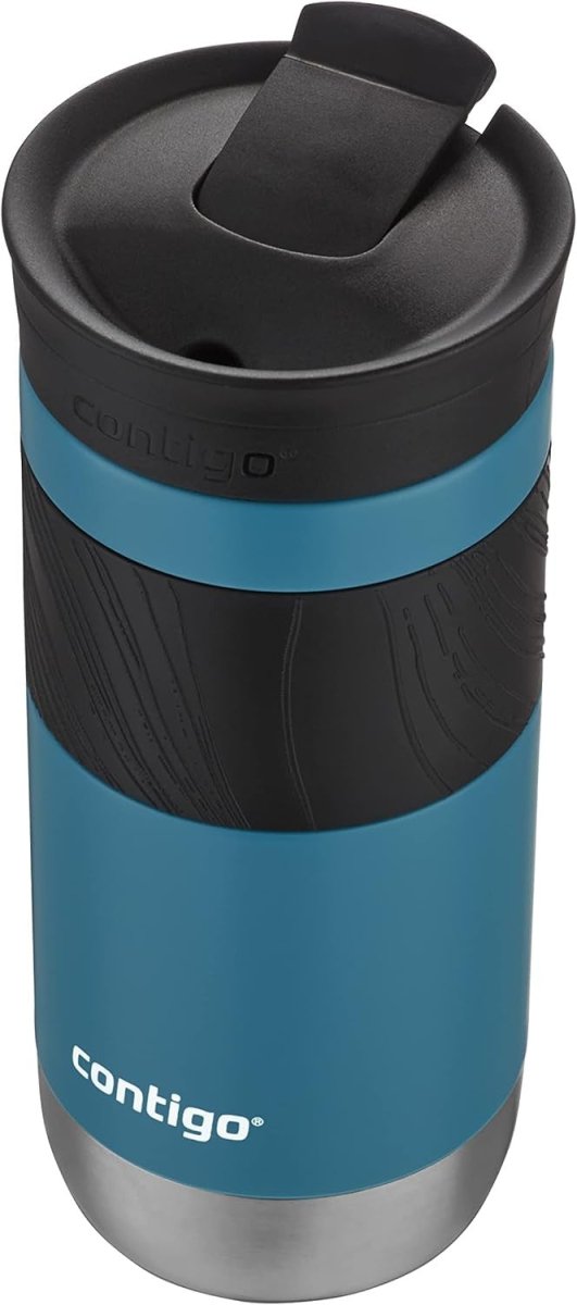 Insulated Travel Mug 470ml Juniper Blue Leakproof Coffee Cup - Kwikley