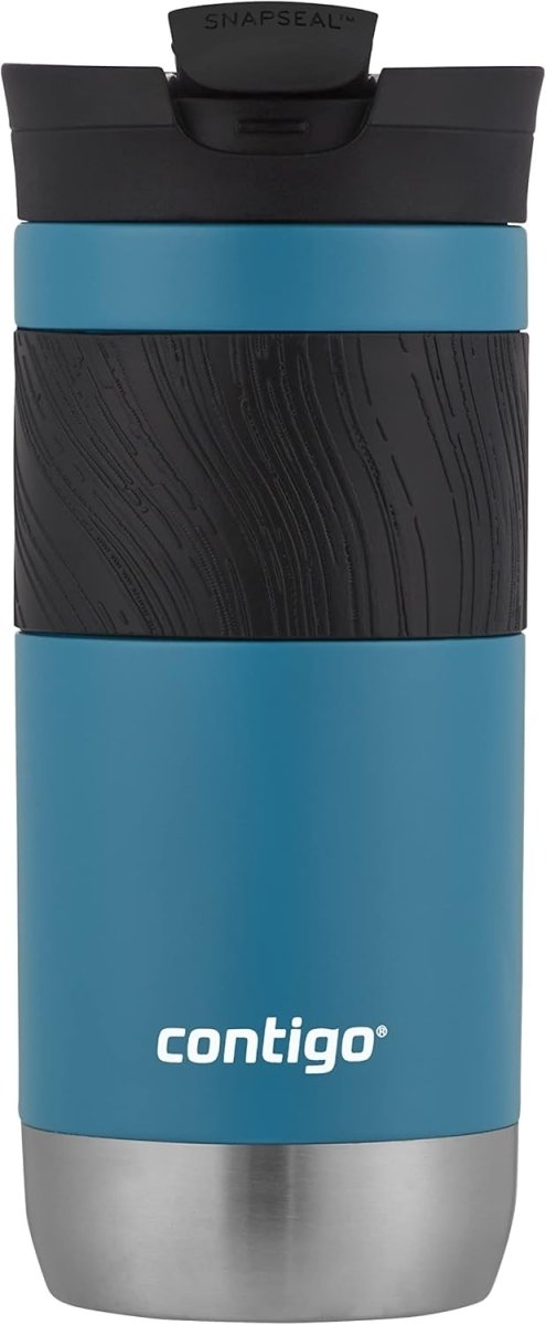Insulated Travel Mug 470ml Juniper Blue Leakproof Coffee Cup - Kwikley