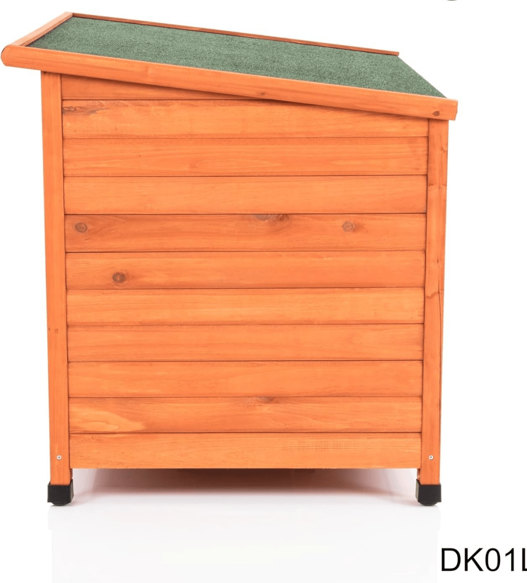 Insulated Wooden Dog Kennel Large | Weatherproof Pet House 113.5x76.5x82.5cm - Kwikley