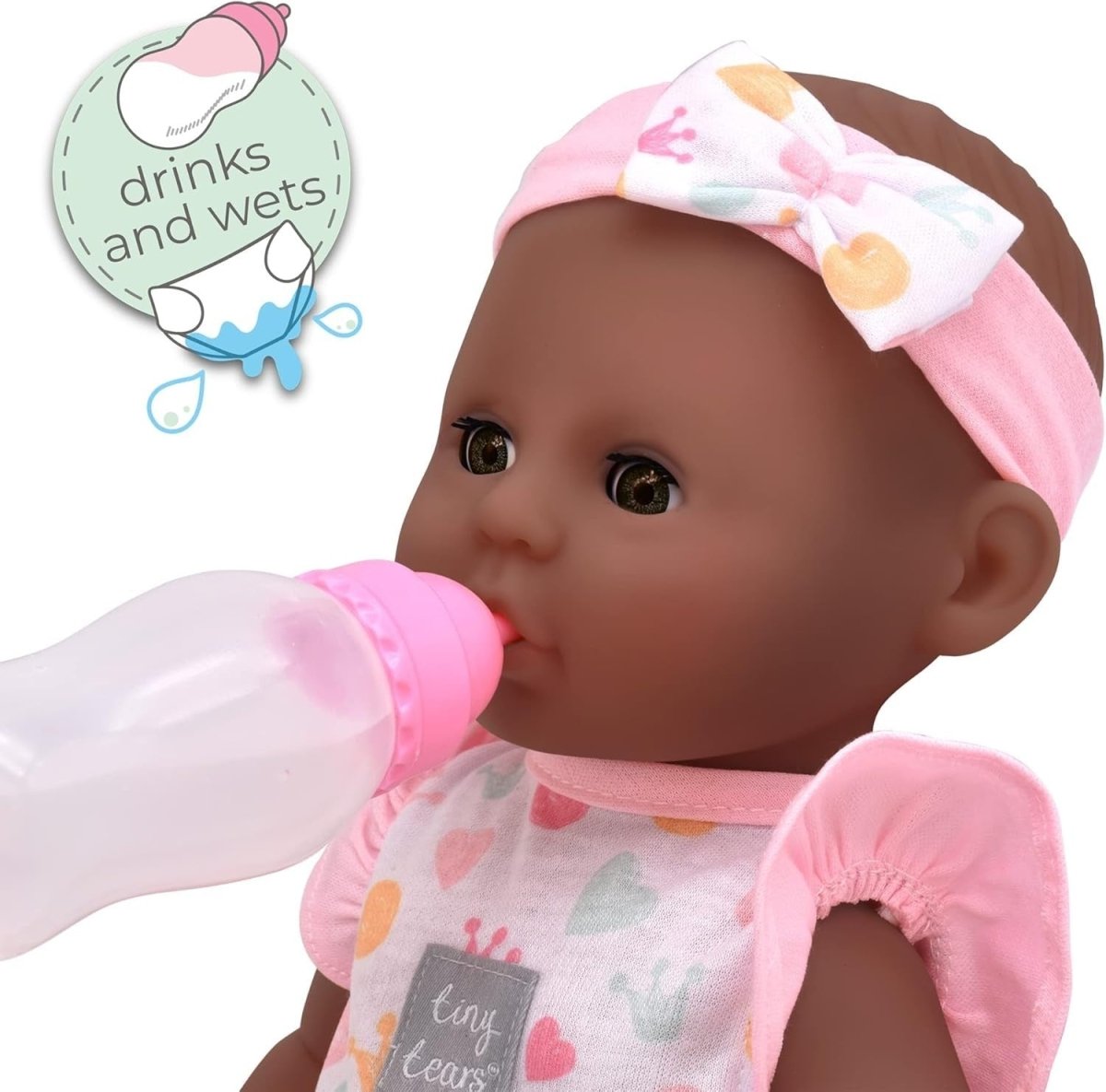 Interactive Baby Doll 38cm Crying Wetting w Potty Bottle Nurture Toy - Kwikley