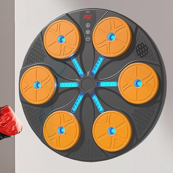 Interactive Music Boxing Wall Target RGB LED 8 Mode Home Fitness Trainer - Kwikley