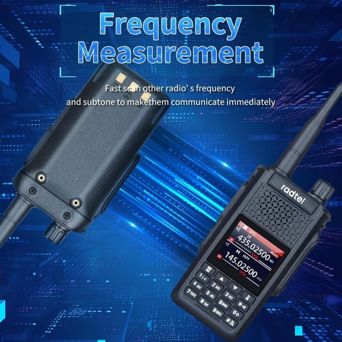 IP67 Waterproof 10W Ham Radio 256CH Air Band USB - C Long Range - Kwikley